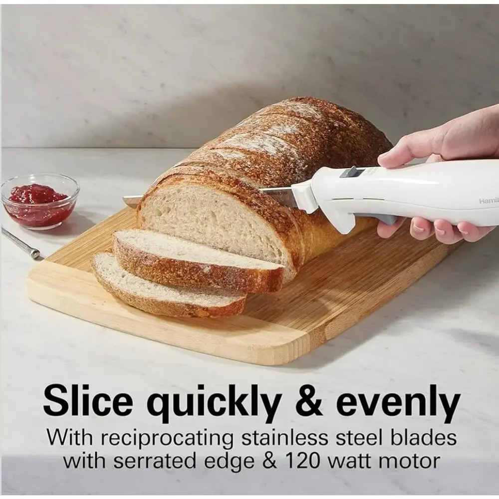 Hamilton Beach Electric Knife Set Carving Meats, Poultry, Bread, Crafts More New